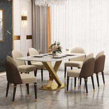 Load image into Gallery viewer, Amazing Luxury Modern Rectangle White Marble Dining Table
