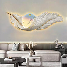Load image into Gallery viewer, Ethereal Feather Wall Art with LED Border