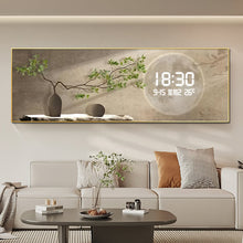Load image into Gallery viewer, Modern Minimalist Porcelain Art with Integrated Digital Clock and Weather Display