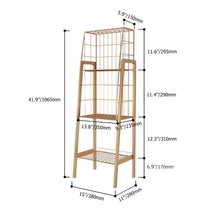 Load image into Gallery viewer, Industrial Gold Bookshelf With 3Tier Basket Office Bookcase
