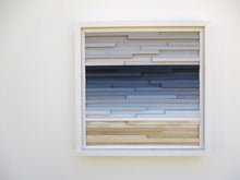 Load image into Gallery viewer, Abstract Ocean Landscape Wood Mosaic Wall Decor