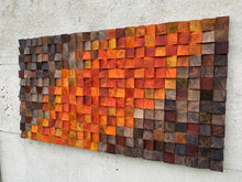 Load image into Gallery viewer, Basalt Wood Sound Diffusor Wood Mosaic Wall Decor