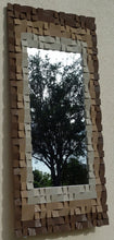 Load image into Gallery viewer, Cube Art Wood Mirror Mosaic Wall Decor