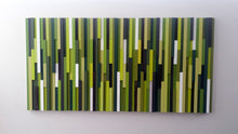 Load image into Gallery viewer, Green Abstract Wood Mosaic Wall Decor