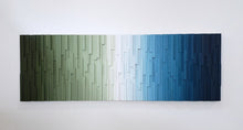 Load image into Gallery viewer, Green and Blue Ombre Art Wood Mosaic Wall Decor