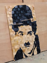Load image into Gallery viewer, Charlie Chaplin Wood Mosaic Wall Decor