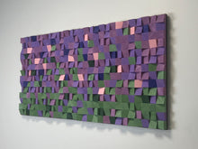Load image into Gallery viewer, Lavender field Wood Mosaic Wall Decor