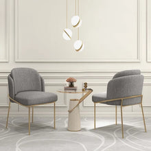 Load image into Gallery viewer, Linenic Modern Gray Dining Chair