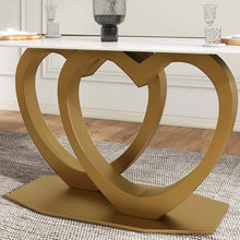 Load image into Gallery viewer, Modern Love Birds White Marble Dining Table