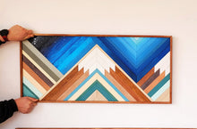 Load image into Gallery viewer, Mountain Wood Mosaic Wall Decor