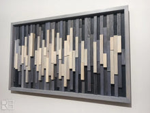 Load image into Gallery viewer, Mid Century Wood Mosaic Wall Decor
