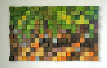 Load image into Gallery viewer, Minecraft Wood Wall Art Wood Mosaic Wall Decor