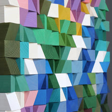 Load image into Gallery viewer, Purple Allium Wood Mosaic Wall Decor