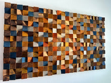 Load image into Gallery viewer, Reclaimed Wood Sculpture Wood Mosaic Wall Decor