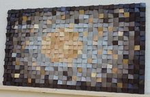 Load image into Gallery viewer, Rustic Brown Wood Mosaic Wall Decor