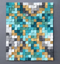 Load image into Gallery viewer, Sea Breeze Wood Mosaic Wall Decor
