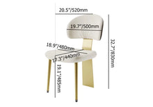 Load image into Gallery viewer, White Upholstered Dining Chair