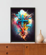 Load image into Gallery viewer, Jesus In My Heart Acrylic LED Light Wall Art