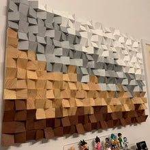 Load image into Gallery viewer, Mountain Heights Wood Mosaic Wall Decor