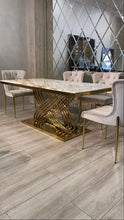 Load image into Gallery viewer, White Dinning Table For Six Person Modern Rectangular Table top