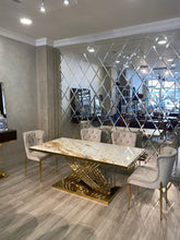 Load image into Gallery viewer, White Dinning Table For Six Person Modern Rectangular Table top