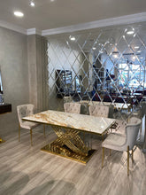 Load image into Gallery viewer, White Dinning Table For Six Person Modern Rectangular Table top