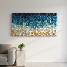 Load image into Gallery viewer, WONDERFUL BEACH WOOD MOSAIC WALL DECOR