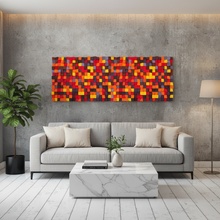 Load image into Gallery viewer, AWESOME RED BLEND WOOD MOSAIC WALL DECOR