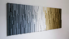 Load image into Gallery viewer, Amazing Shades Of Grey And Brown Plank Wood Mosaic Wall Decor
