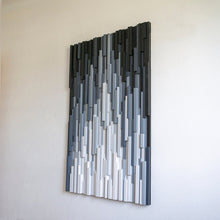 Load image into Gallery viewer, Grey City Plank Wood Mosaic Wall Decor