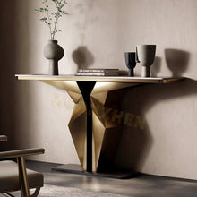Load image into Gallery viewer, Luxurious Marble Console Table