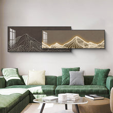Load image into Gallery viewer, Luminous Ridge Dual-Frame Crystal Wall Art