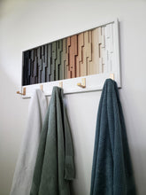 Load image into Gallery viewer, Nordic Spectrum Wall Hook Rack Plank Wood Mosaic Wall Decor