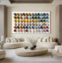 Load image into Gallery viewer, Colorful Wood Art Painting Wood Mosaic Wall Decor