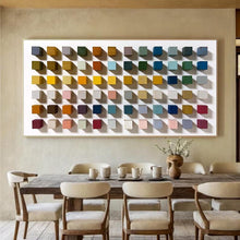 Load image into Gallery viewer, Colorful Wood Art Painting Wood Mosaic Wall Decor