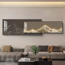 Load image into Gallery viewer, Luminous Ridge Dual-Frame Crystal Wall Art