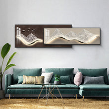Load image into Gallery viewer, Waves of Serenity Dual-Frame Crystal Wall Art