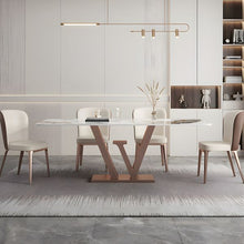 Load image into Gallery viewer, Luxury Stainless Steel Rose Gold Dinning Table