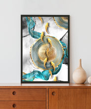 Load image into Gallery viewer, Modern Gold Fish Acrylic LED Light Wall Art