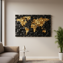 Load image into Gallery viewer, The World Is Yours Wood Mosaic Wall Decor