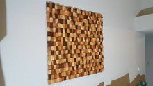 Load image into Gallery viewer, Desert Rose Wood Mosaic Wall Decor