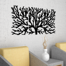 Load image into Gallery viewer, Black Color Tree Wooden Wall Hanging