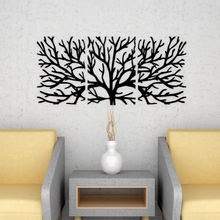 Load image into Gallery viewer, Black Color Tree Wooden Wall Hanging
