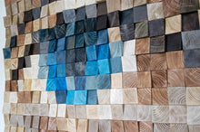 Load image into Gallery viewer, Blue Eye Wood Mosaic Wall Decor