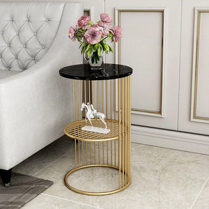 Designer Golden Half Caged Coffee Table