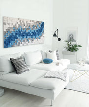 Load image into Gallery viewer, Ever Flowing Indus River Wood Mosaic Wall Decor