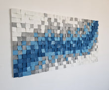 Load image into Gallery viewer, Ever Flowing Indus River Wood Mosaic Wall Decor