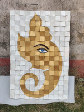 Load image into Gallery viewer, Ganesha Wood Mosaic Wall Decor