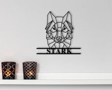 Load image into Gallery viewer, Personalized Geometric Wolf Sign Wall Decor