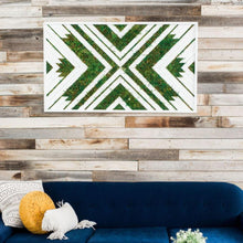 Load image into Gallery viewer, Preserved Moss Mosaic Aztec Design Wall Decor